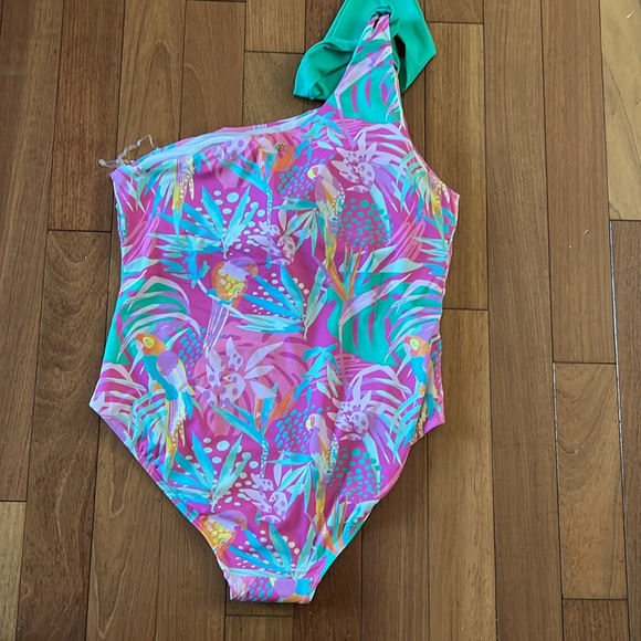 16. Michelle McDowell The Mia in the Trees One Shoulder Swimsuit - Picture 11 of 15